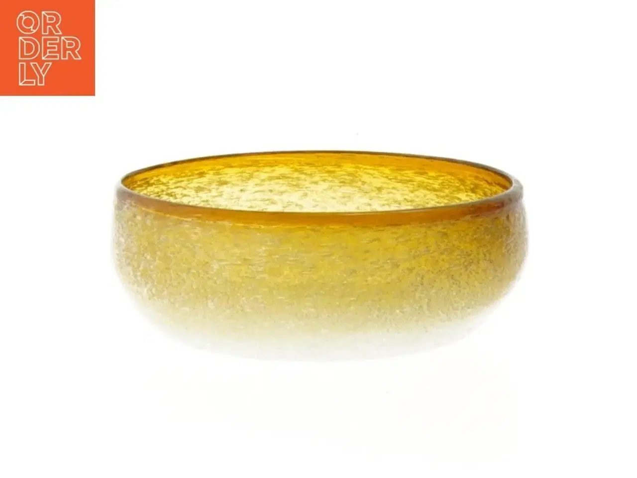 Billede 1 - Gul glasskål (str. 11 cm)