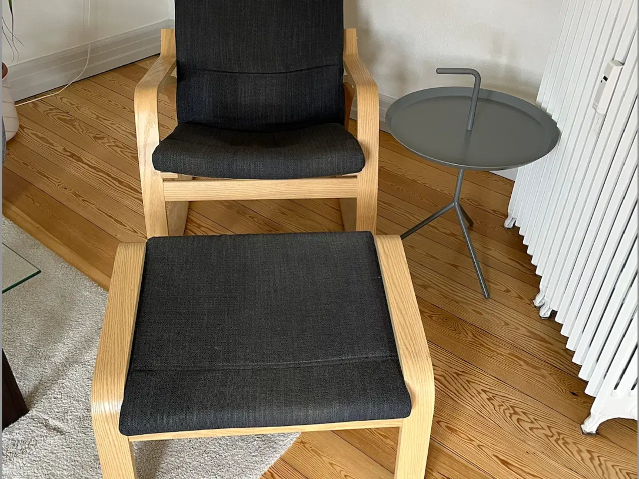 Billede 3 - Lænestol med skammel fra mærket Poang sælges