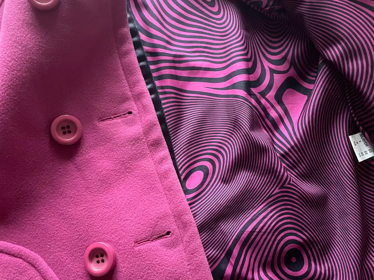 Billede 4 - Pink uld/cashmere jakke - str 40/42