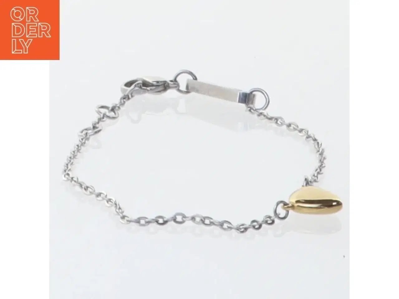 Billede 2 - Sølvfarvet armbånd med hjertevedhæng fra Energetix (str. 20 cm)