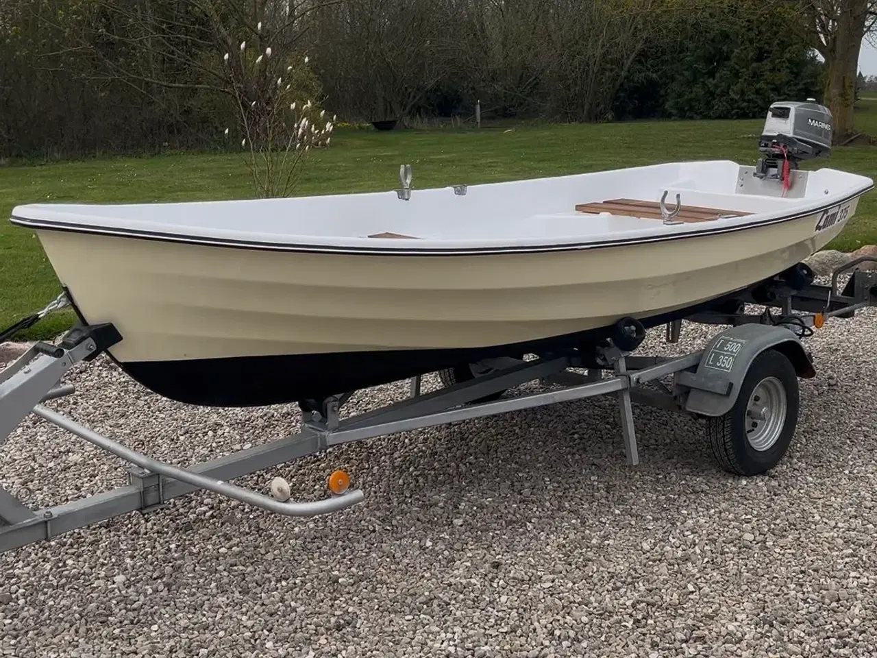 Billede 2 - Lami 375 jolle + 4hk 2-takt Mariner + trailer