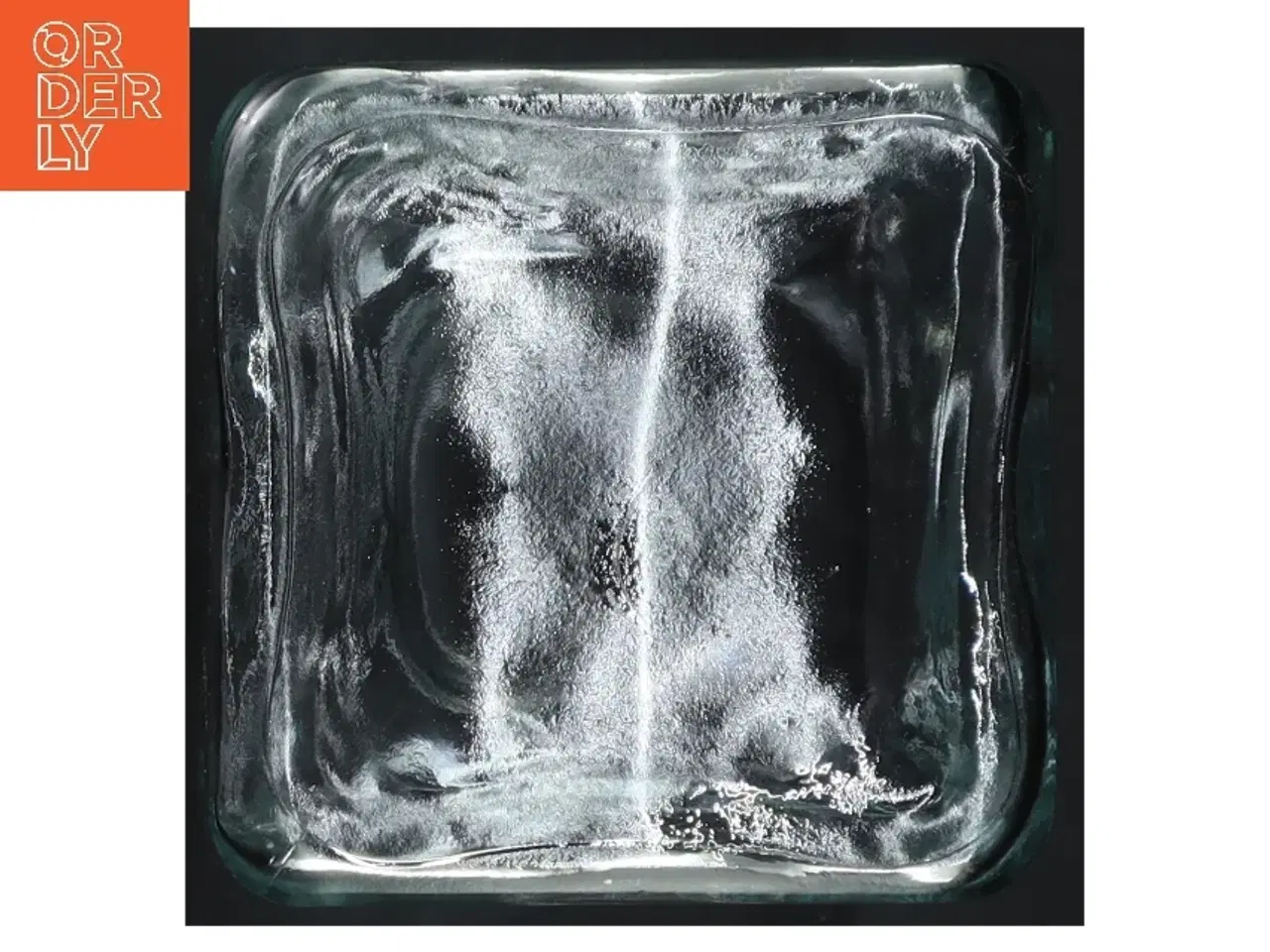 Billede 3 - Glasflaske med indgravering (str. 20,5 cm)