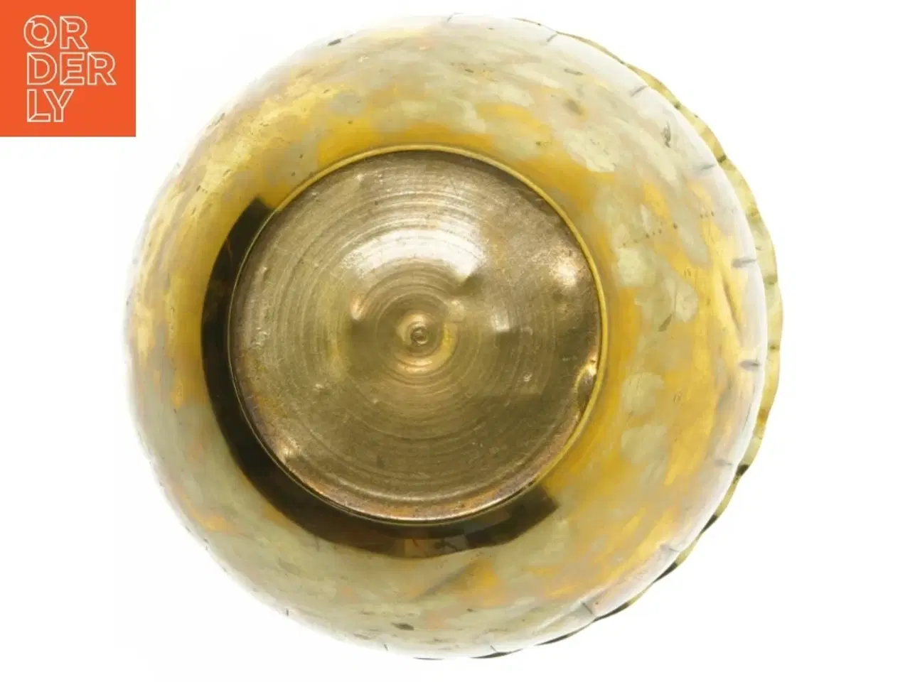 Billede 2 - Messingkrukke (str. Ø. 20 cm. længde. 19 cm)