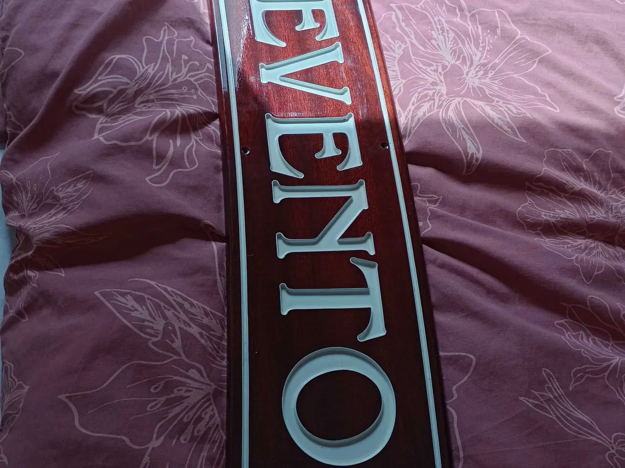 Billede 1 - Skibs navne skilt ,80x20 cm.