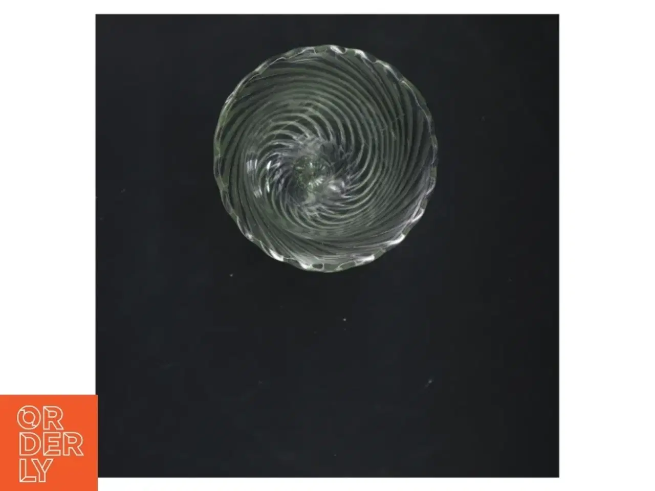Billede 2 - Glas vase med spiraldesign (str. 23x11 cm)