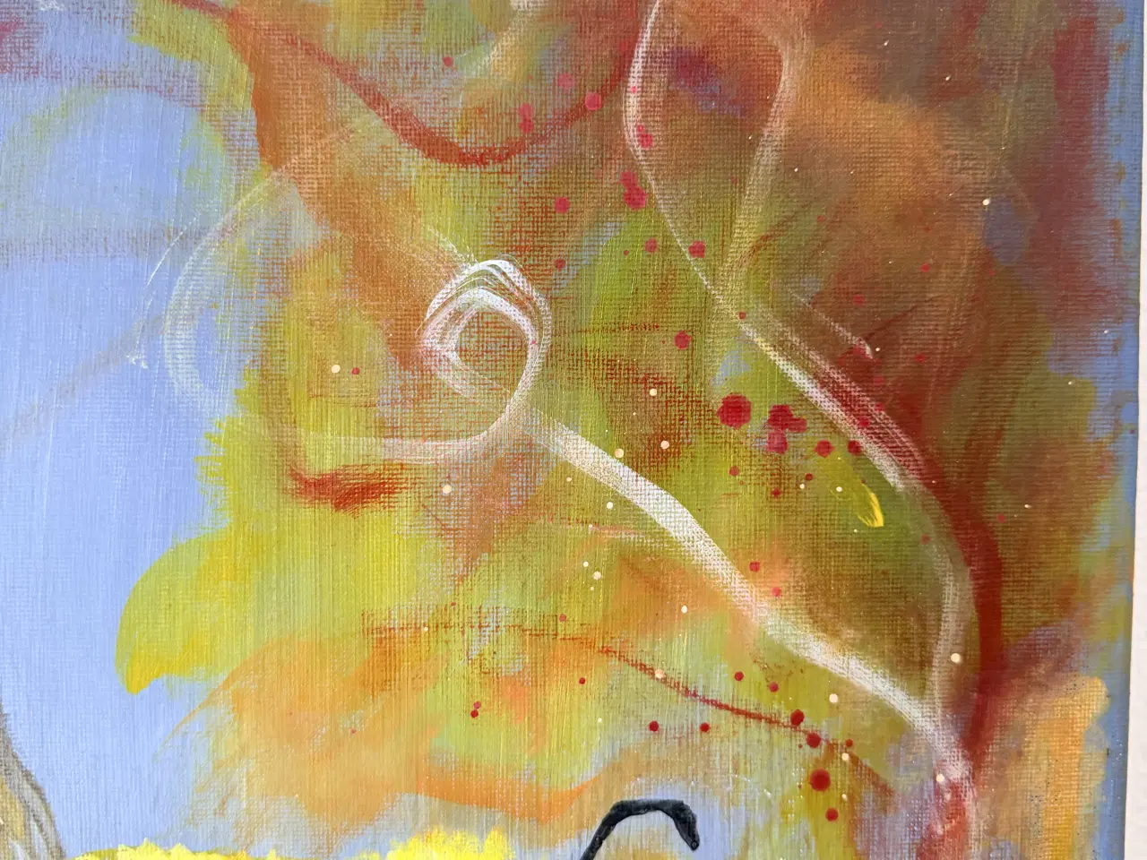 Billede 6 - Humlebi - Akrylmaleri (40x60 cm). 