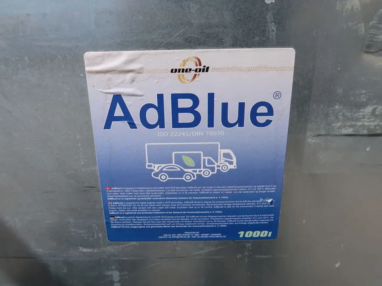 Billede 4 - Palletank med AdBlue ca. 750 liter