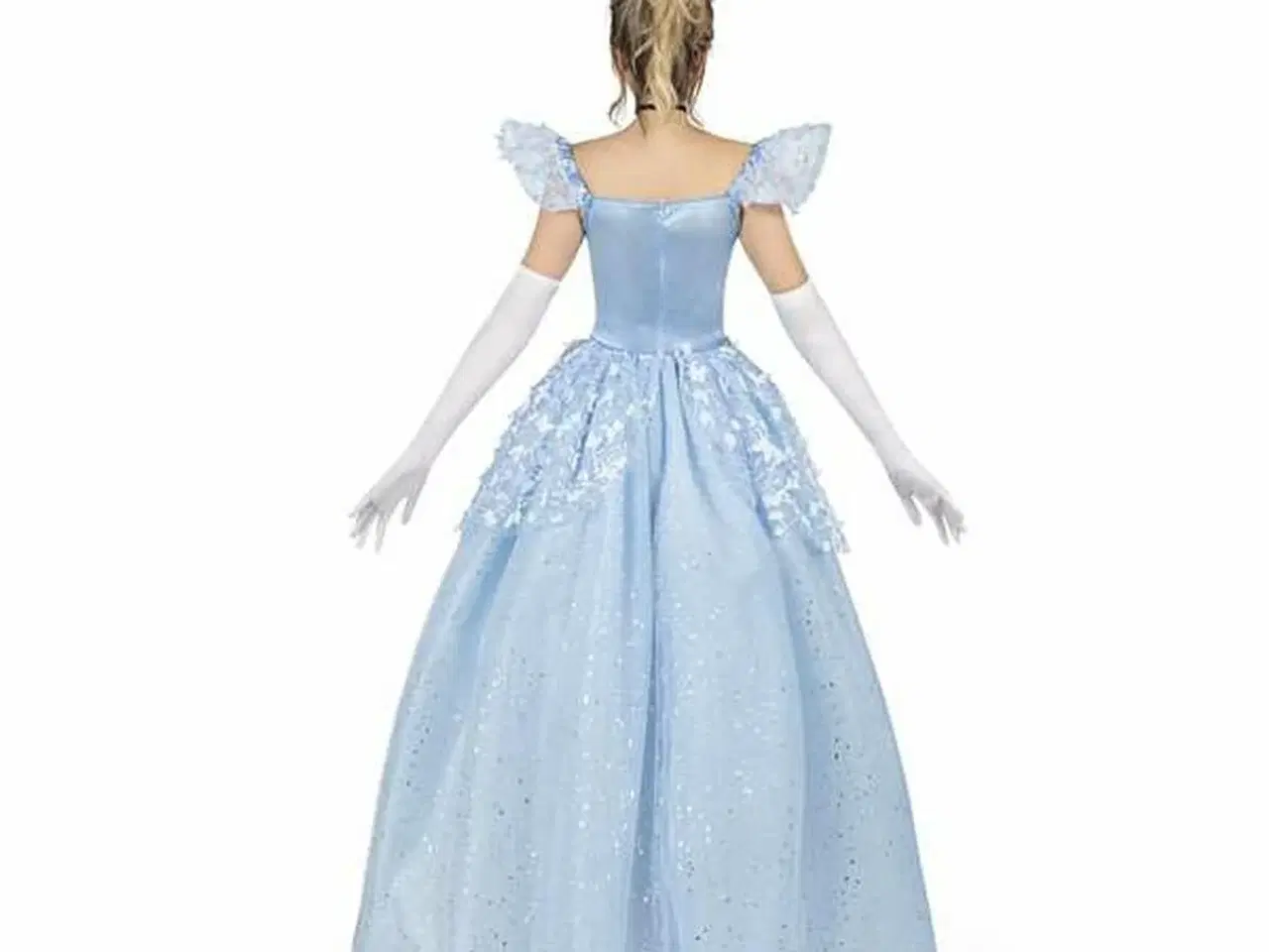 Billede 3 - Blå prinsessekostume til voksne, 3 dele - S