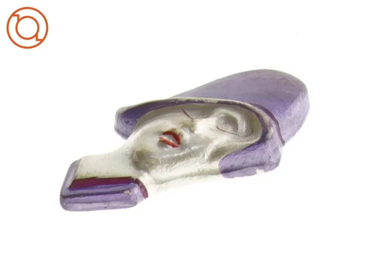 Billede 3 - Art Deco Damehoved med Hat Broche fra Knorr (str. 5 x 4 cm)