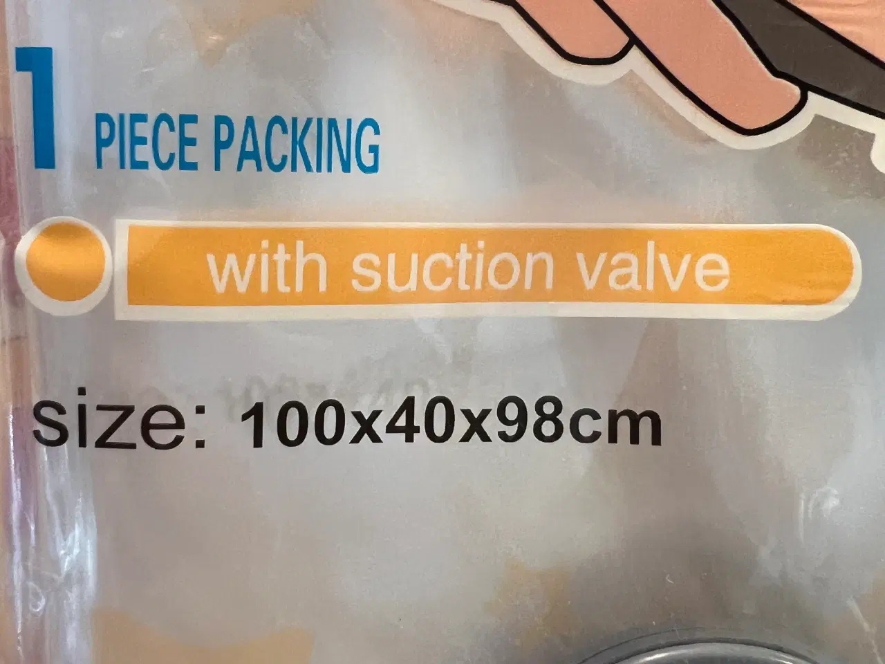 Billede 3 - 1 Stk. Ny Vakuumpose. Mål: 100 x 40 x 98 Cm.
