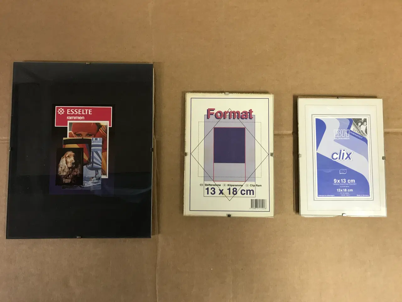 Billede 1 - Praktiske skifterammer til foto, plakater eller bø