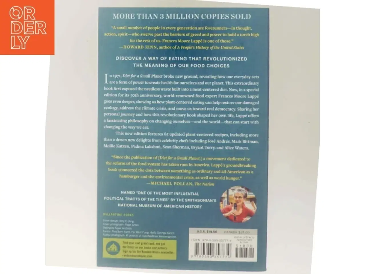 Billede 3 - Diet for a Small Planet (Revised and Updated) af Frances Moore Lappé (Bog)