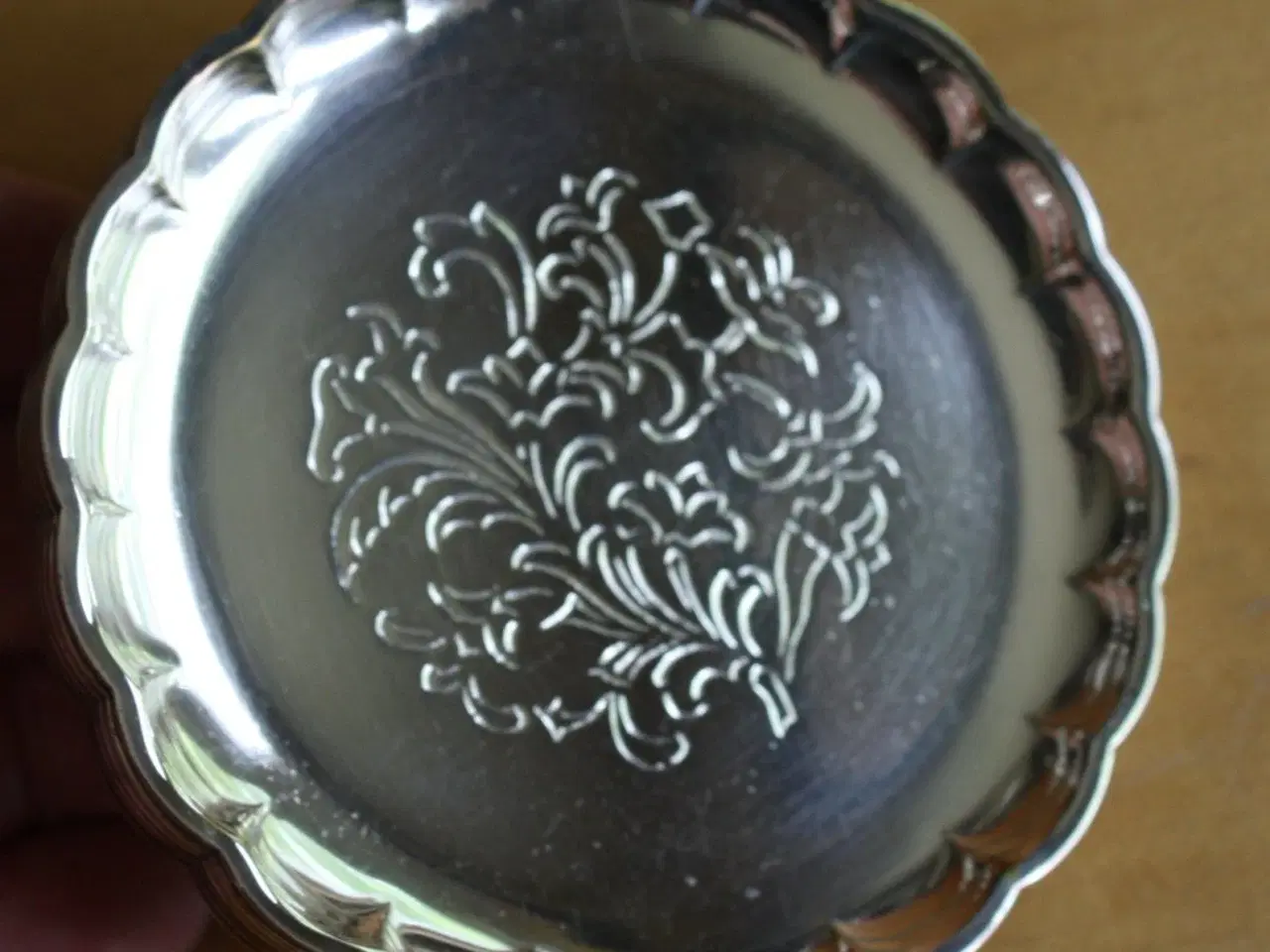 Billede 3 - 6 glaskebakker af sølvplet