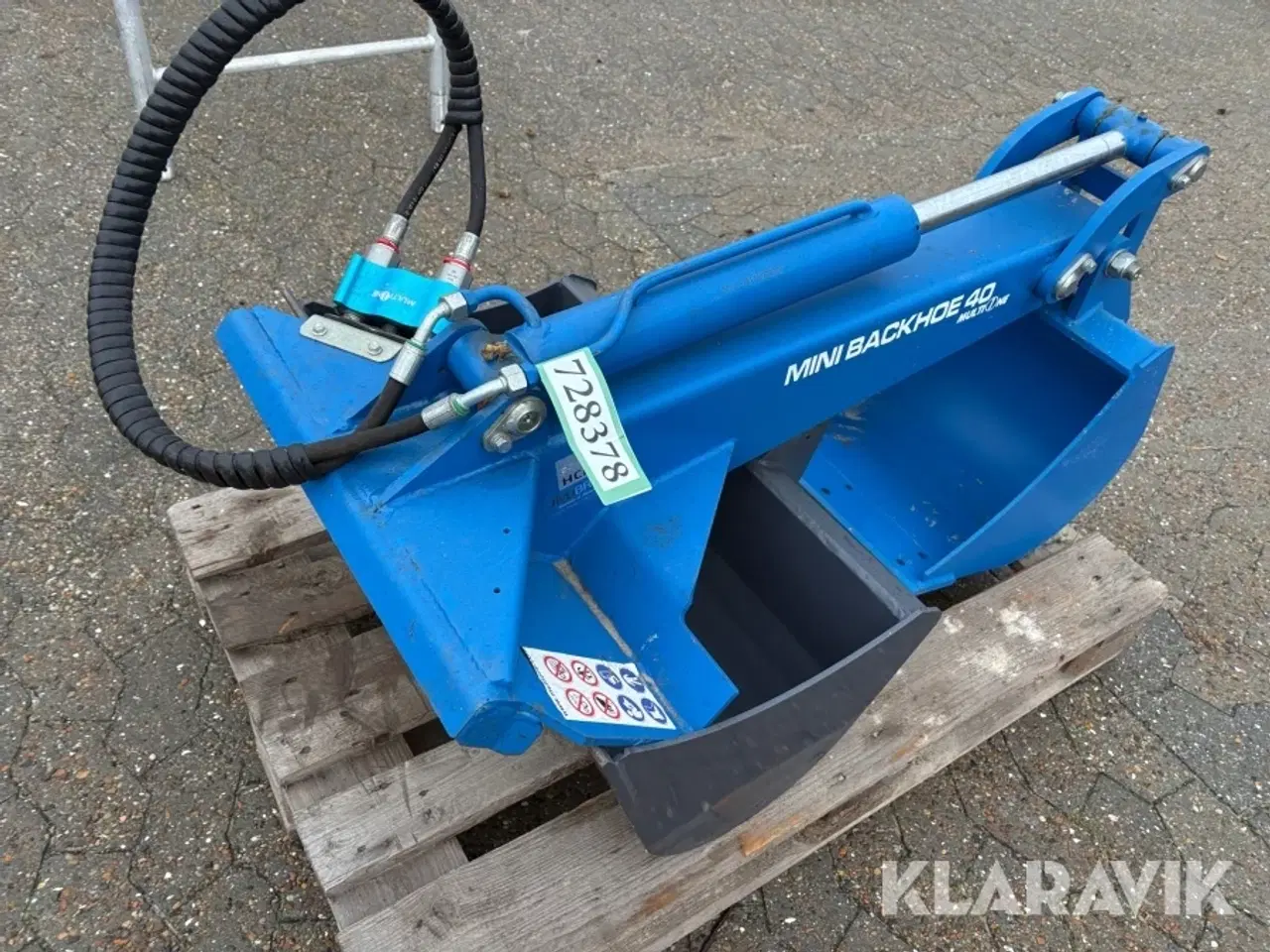 Billede 3 - Skovle til lille traktor MultiOne Mini backhoe 40
