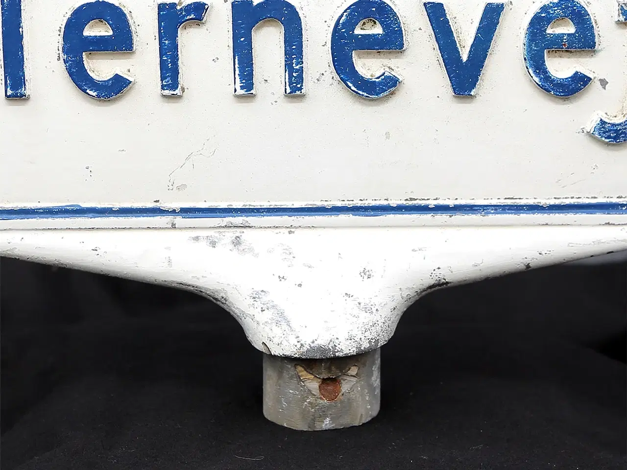 Billede 7 - Vintage dansk vejskilt “Ternevej” i aluminium