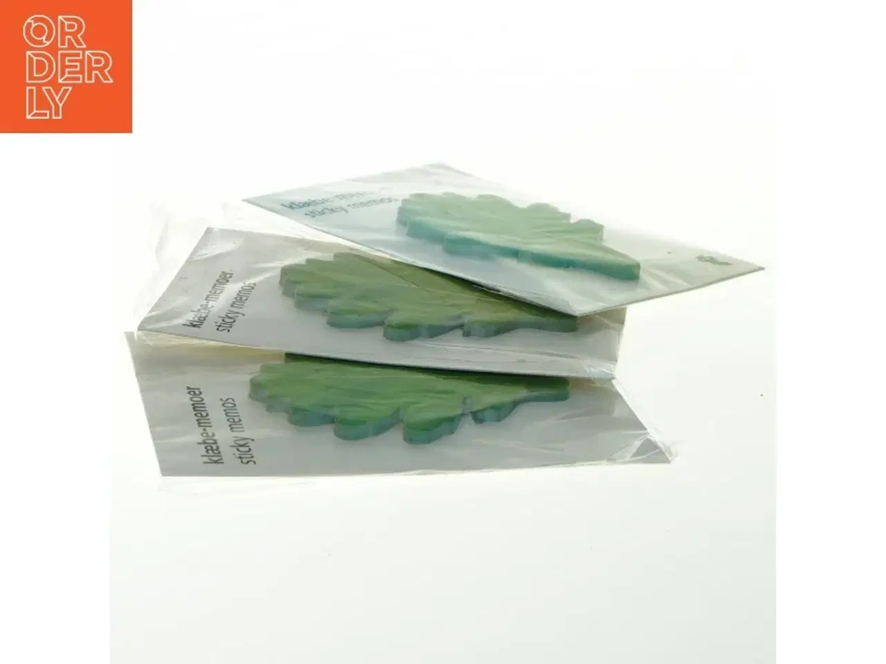 Billede 1 - Klæbe-memoer i egebladsform fra Tiger (str. 8 cm)