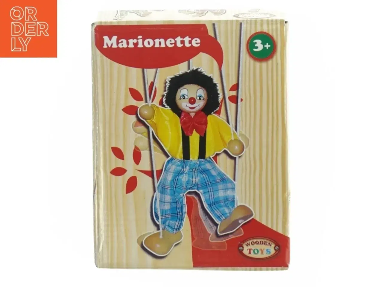 Billede 1 - Marionetdukke med tilhørende kasse (str. Længde af dukke. 20 cm)