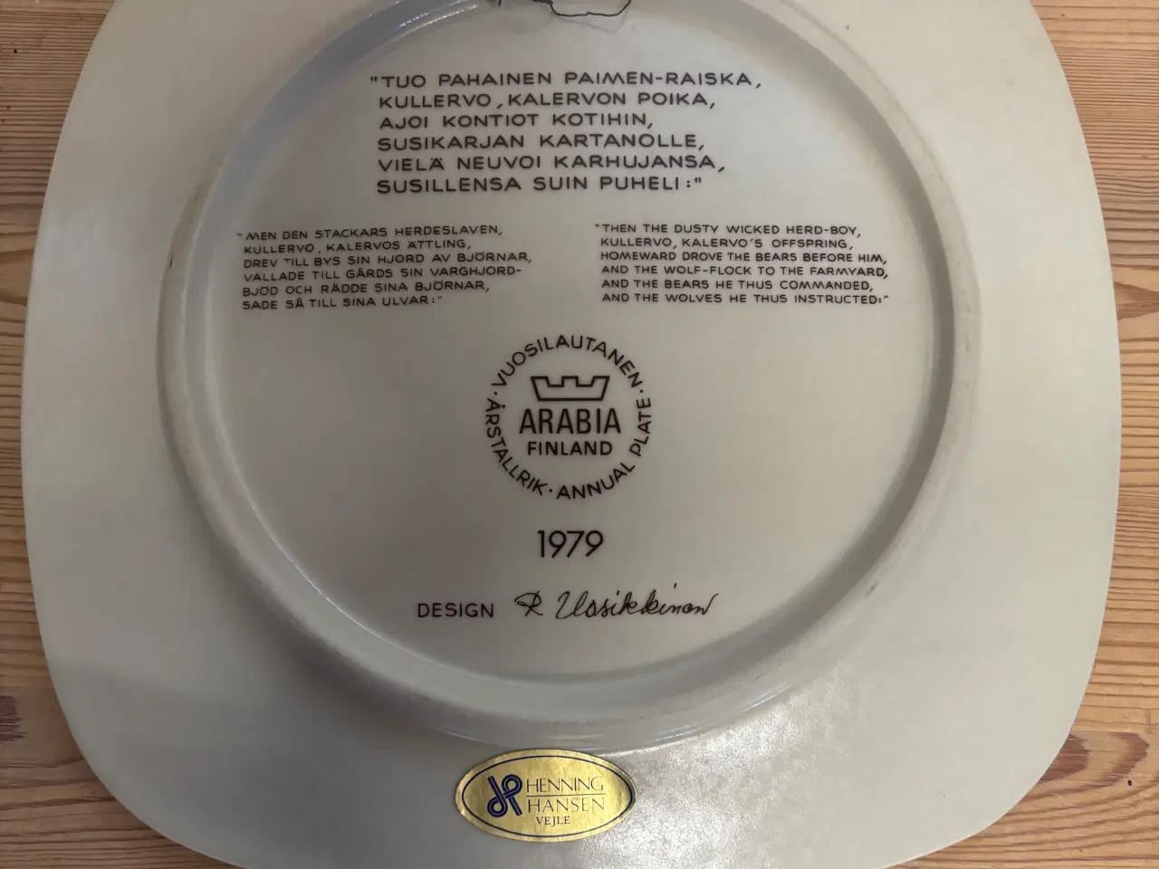 Billede 8 - Arabia årsplatte 1976-1981 (6 stk) 