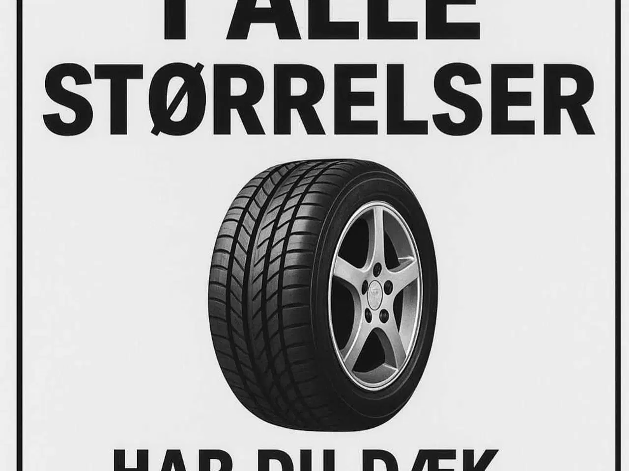 Billede 1 - Dæk købes med eller uden fælge 