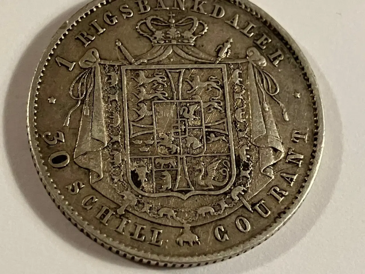 Billede 1 - 1 rigsbankdaler 1848 VS Denmark