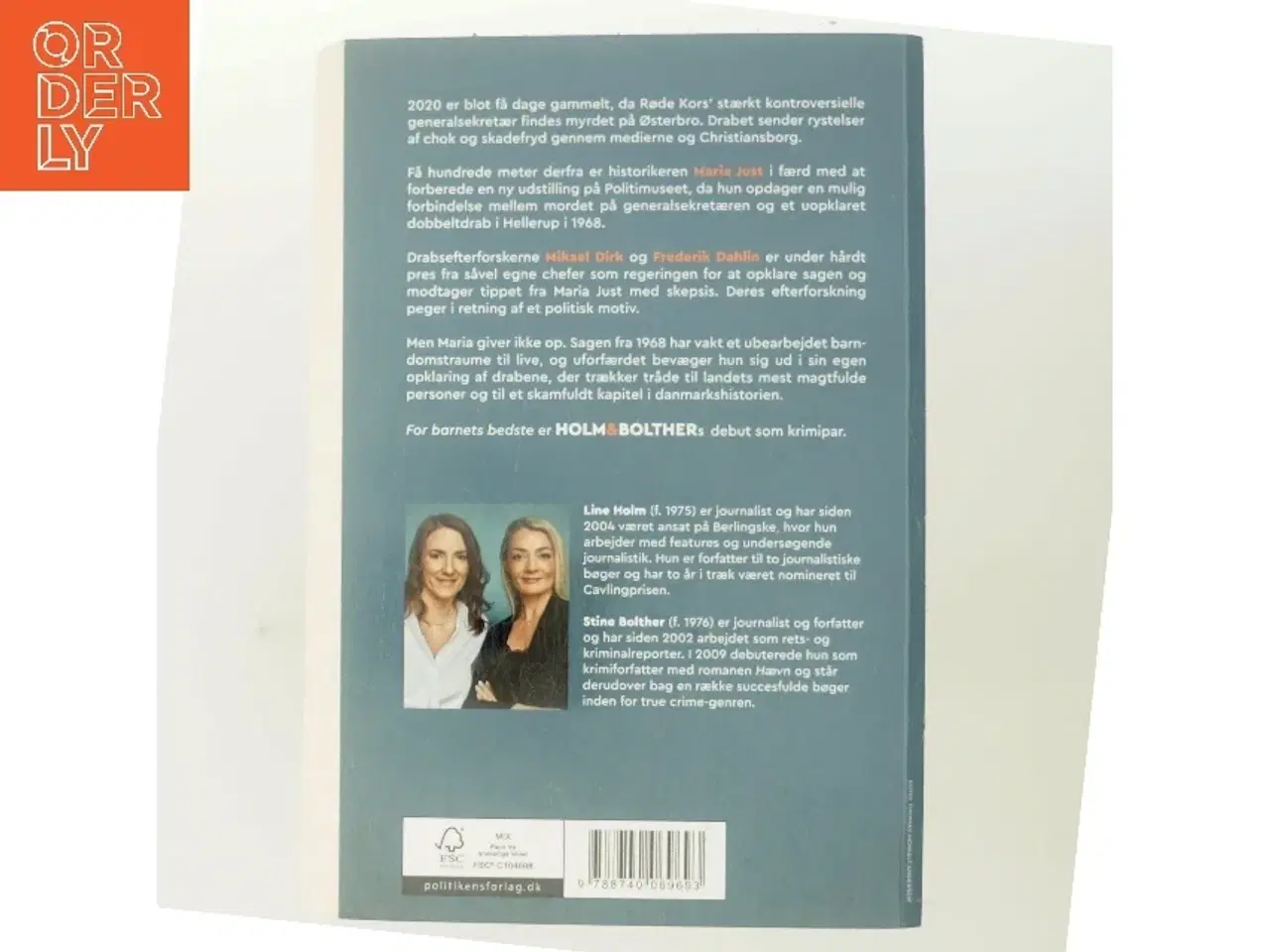 Billede 3 - For barnets bedste : krimi af Line Holm (Bog)