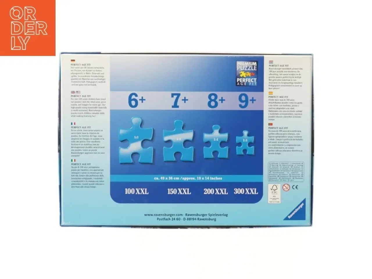 Billede 2 - Frozen puslespil 100 brikker fra Ravensburger (str. 100 brikker 49x36 cm)