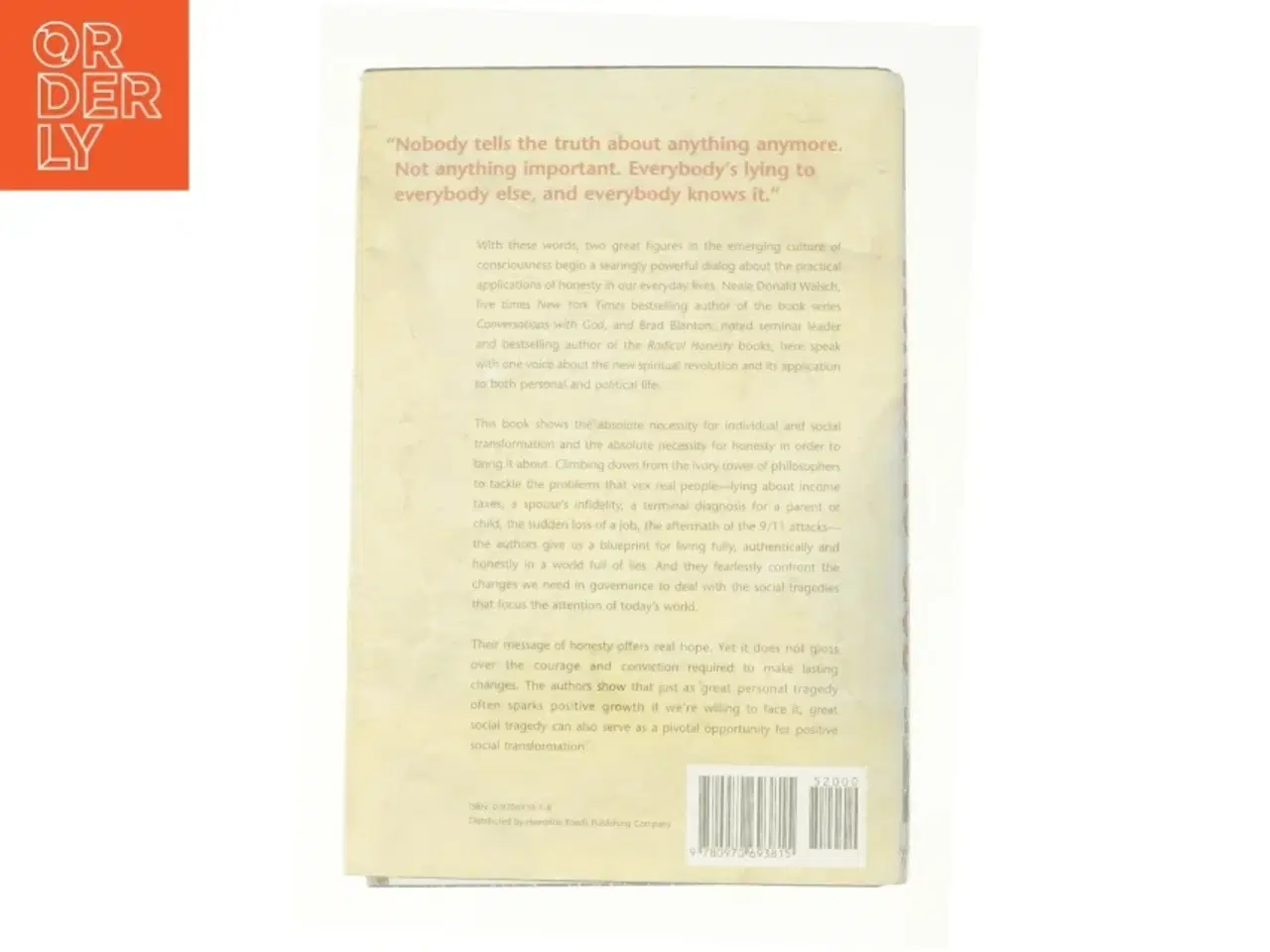 Billede 3 - Honest to God : a Change of Heart That Can Change the World by Neale Donald, Blanton, Brad Walsch af Brad Dr. Blanton (Bog)