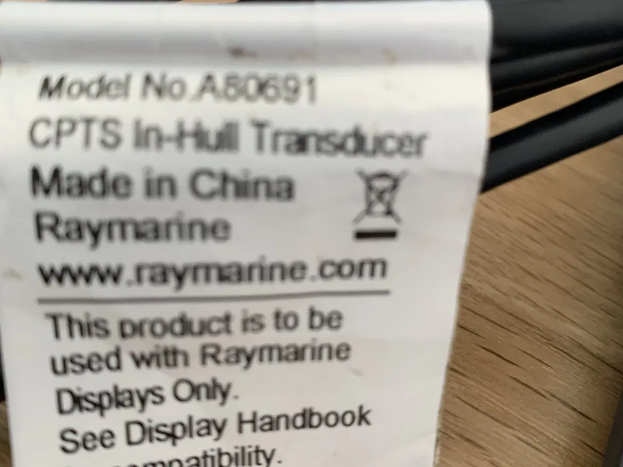 Billede 2 - Transducer til Raymarine