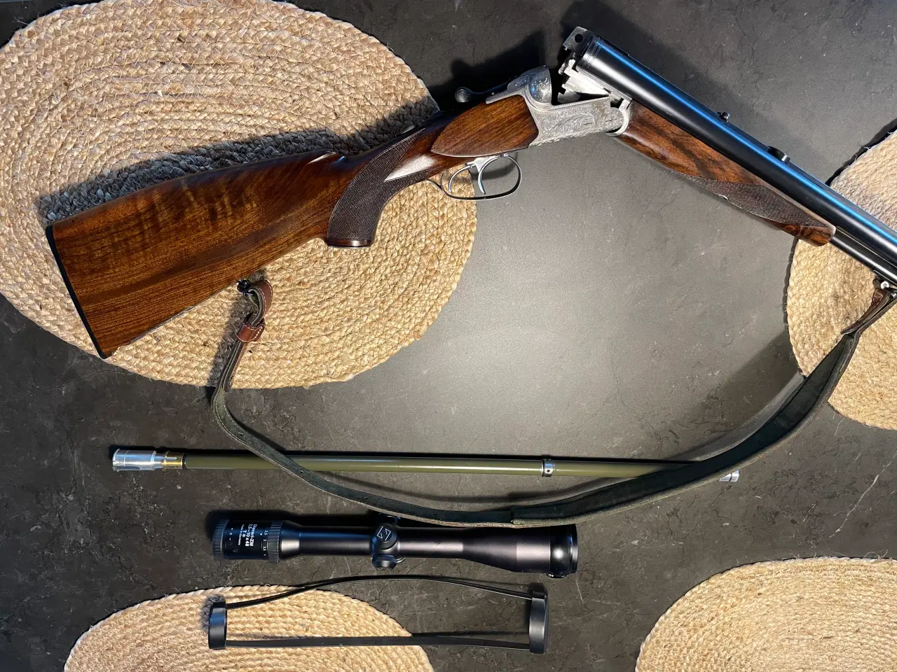 Billede 3 -  Lux Merkel drilling 12/70 & 7x65R m skæftemagasin