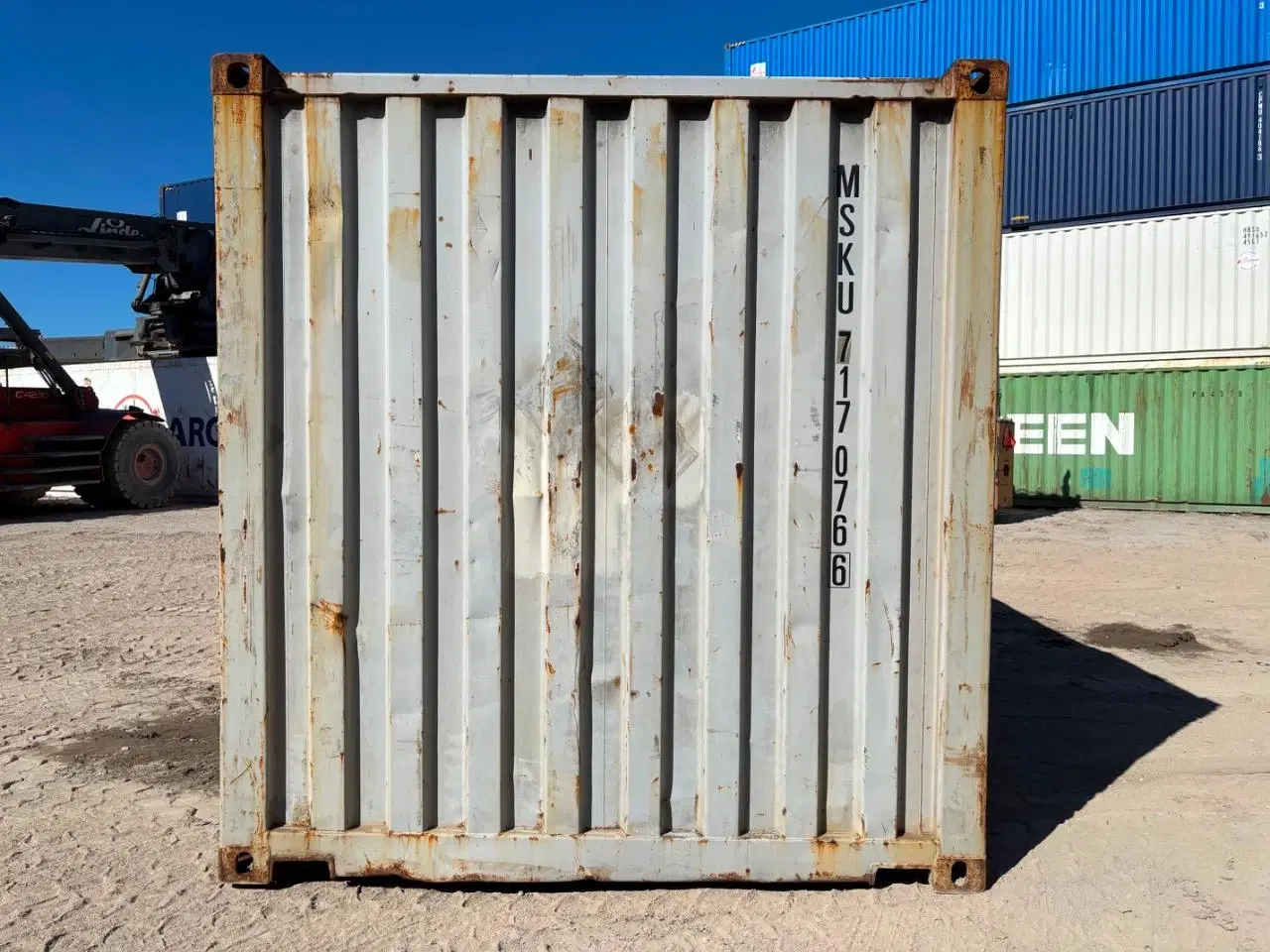 Billede 5 - 20 fods Container- ID: MSKU 717076-6 - Står i Hvid