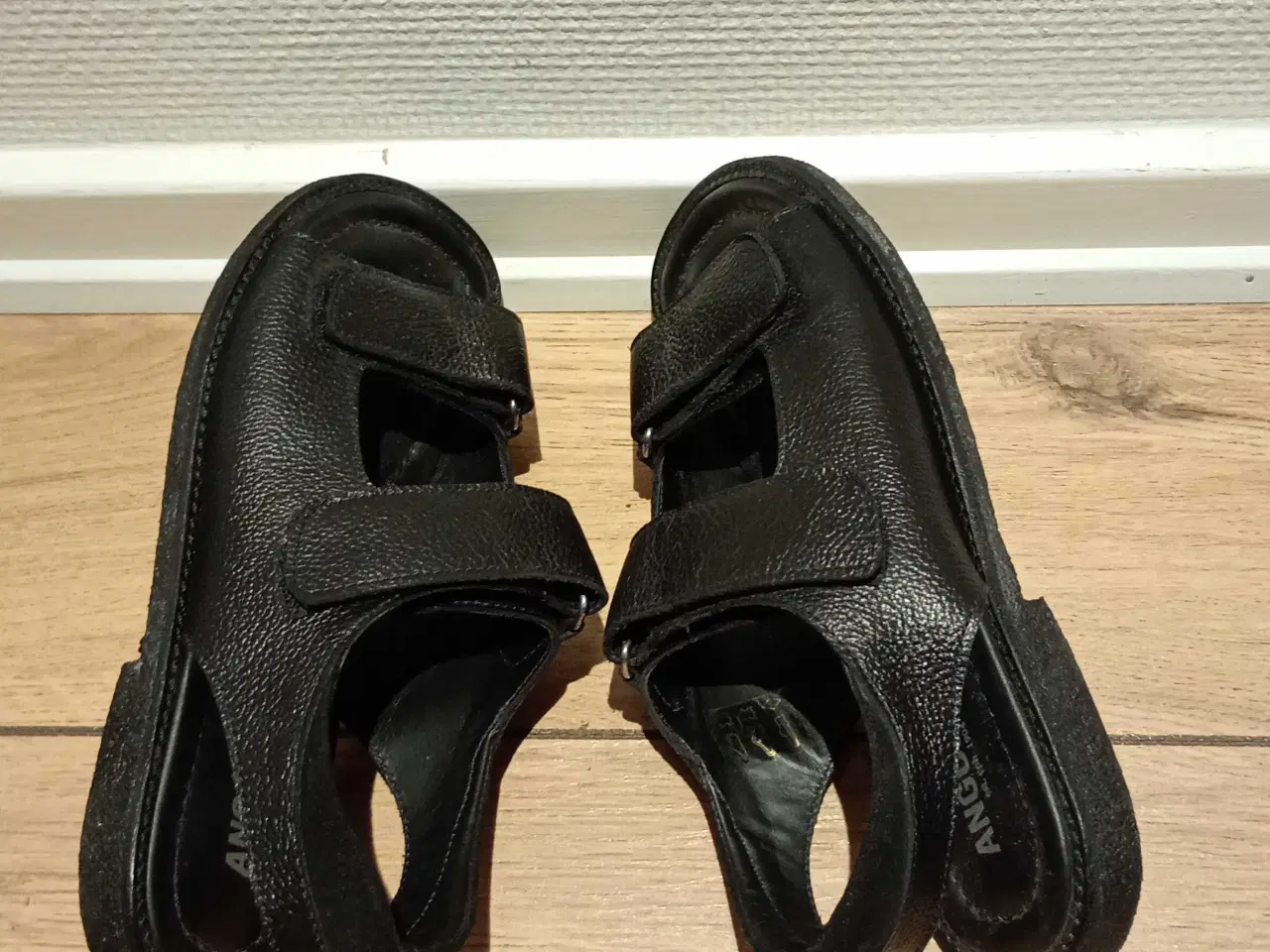 Billede 2 - Damesandaler med Velcro, ANGULUS, skind, str. 36.