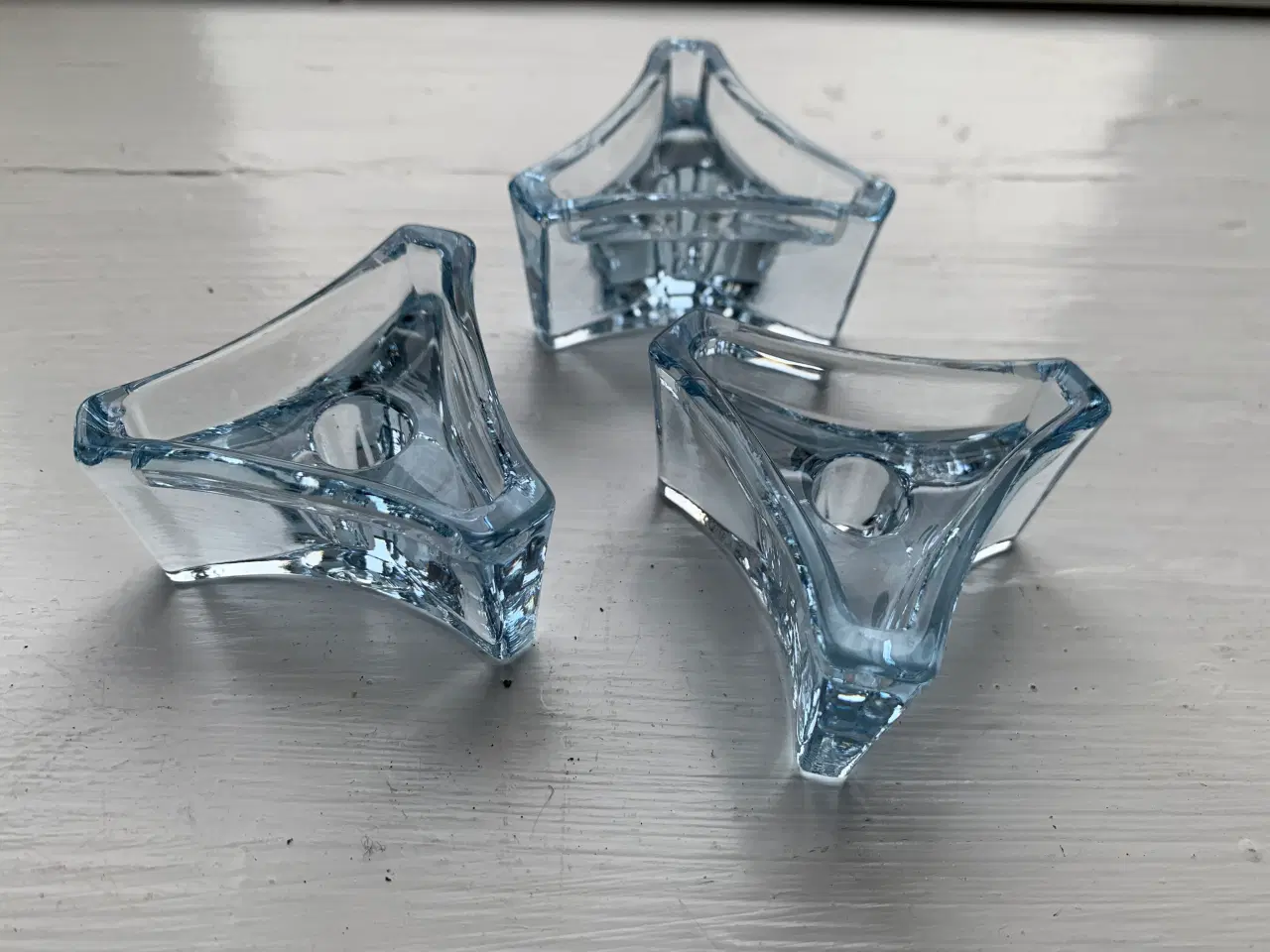 Billede 1 - Samling af lysestager, bl.a. Holmegaard