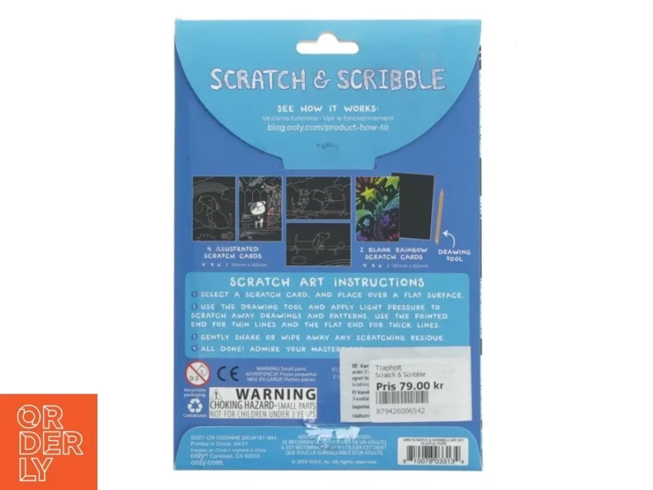 Billede 2 - Scratch & Scribble Mini Kit fra Ooly (str. 18x12,5 cm)
