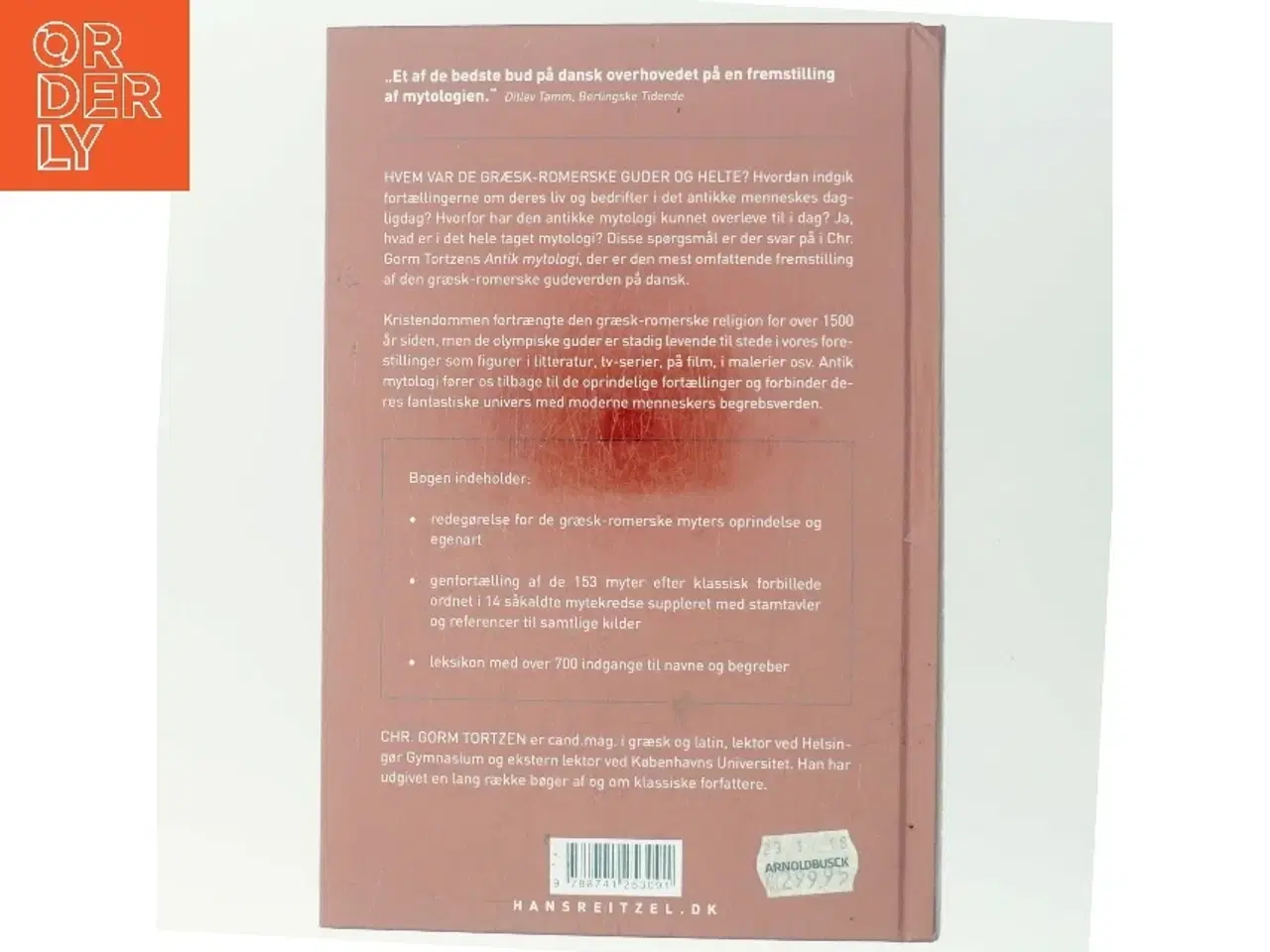 Billede 3 - Antik mytologi af Chr. Gorm Tortzen (Bog)