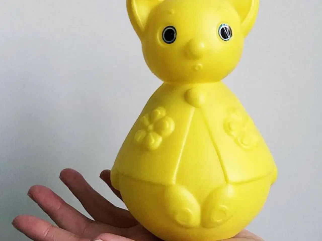 Billede 1 - Retro plastiktumling, gul