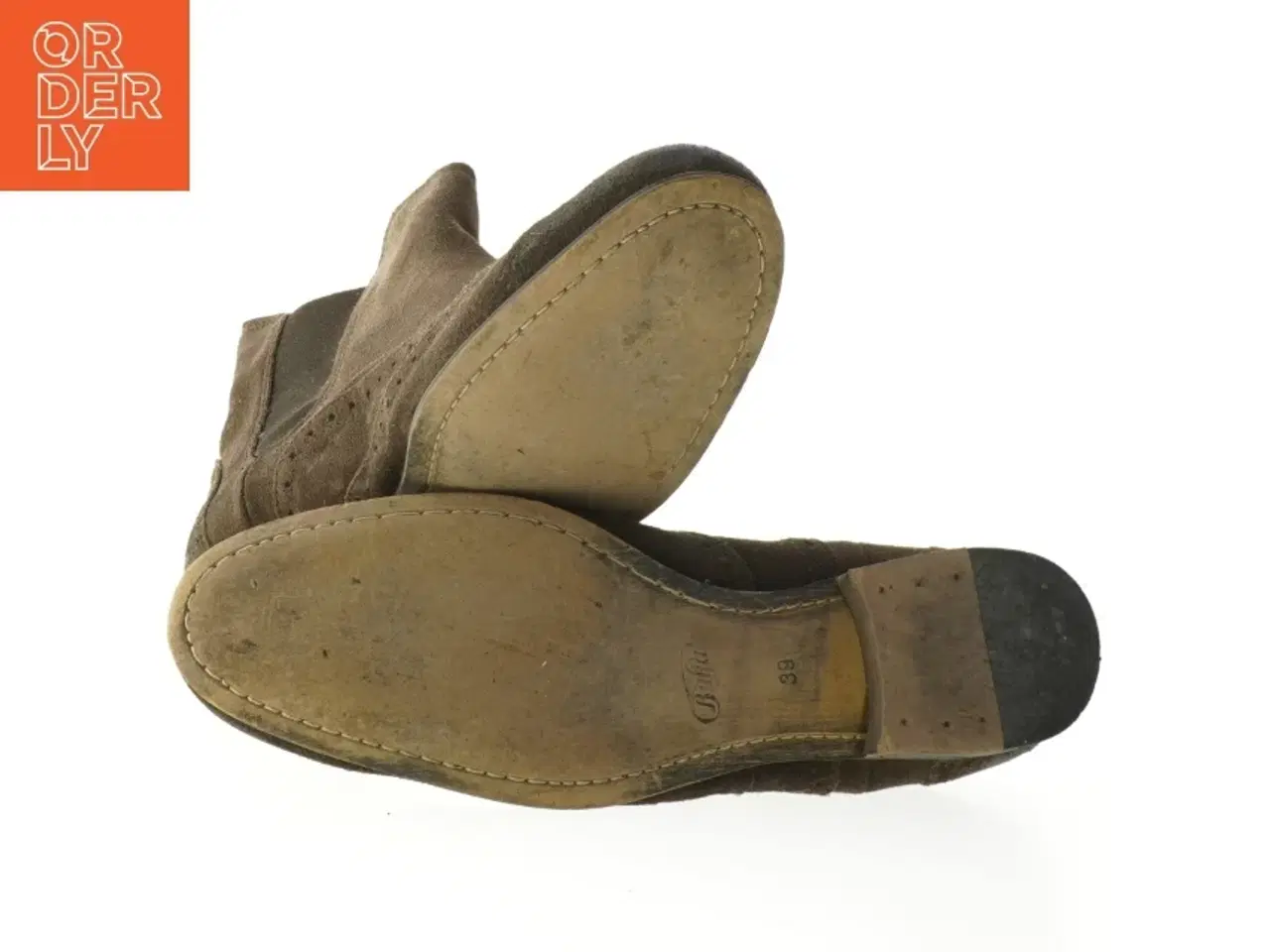 Billede 3 - Buffalo brune ruskinds Chelsea-støvler str. 39