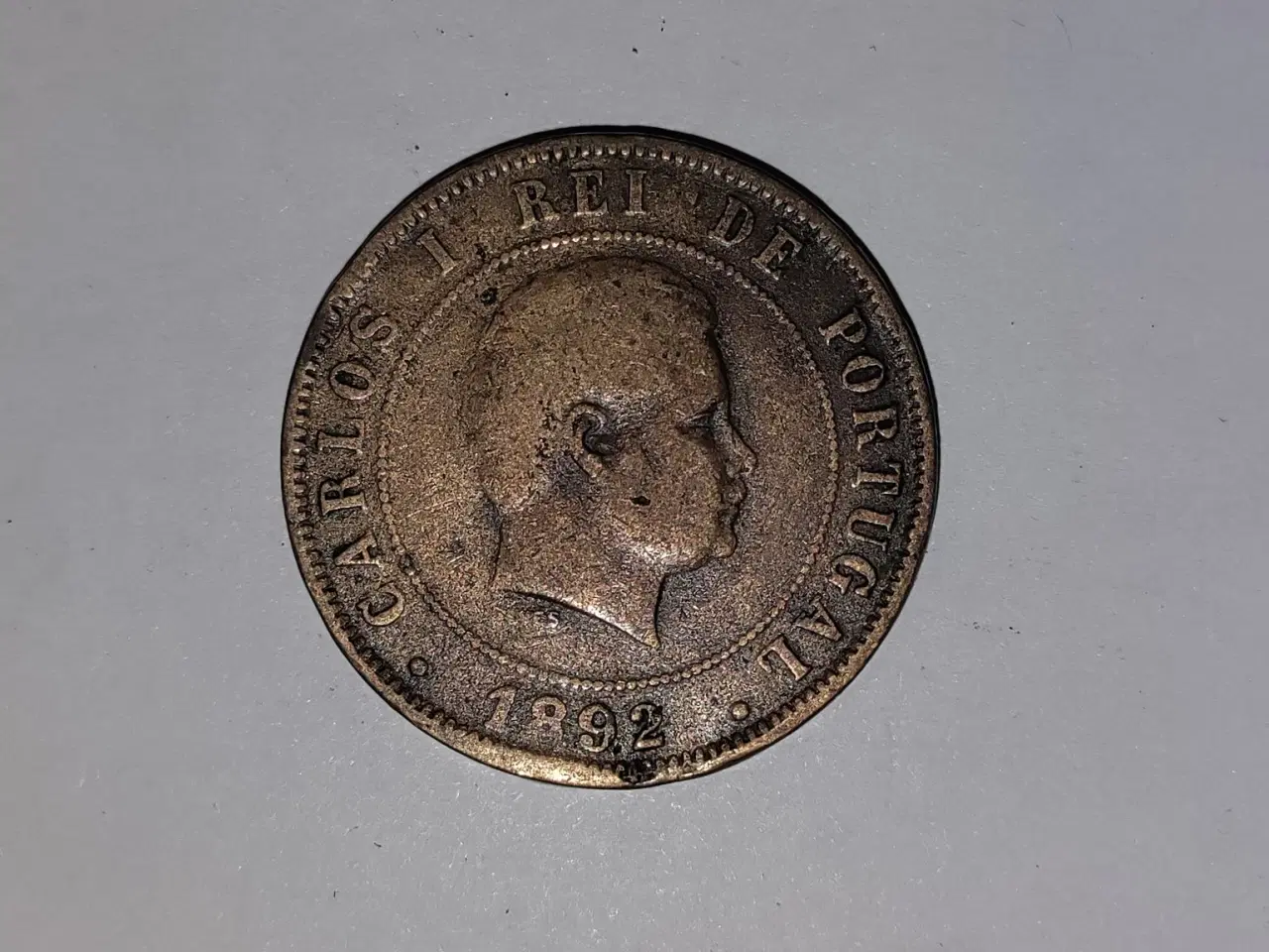 Billede 2 - 20 Reis Portugal 1892 - Bad condition