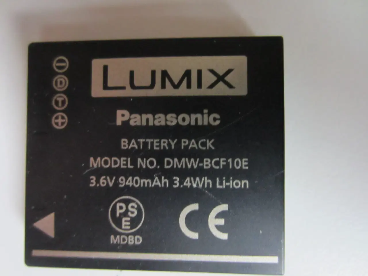 Billede 1 - Originalt LUMIX DMW-BCF10E Li-ION batteri 3.6V