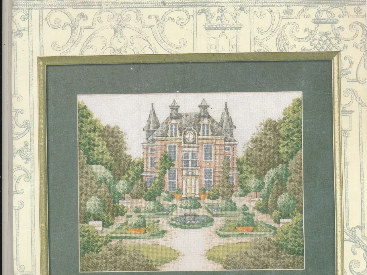 Billede 1 - BRODERIKIT FRA PERMIN - VÆGBILLEDE "MANSION" - 436