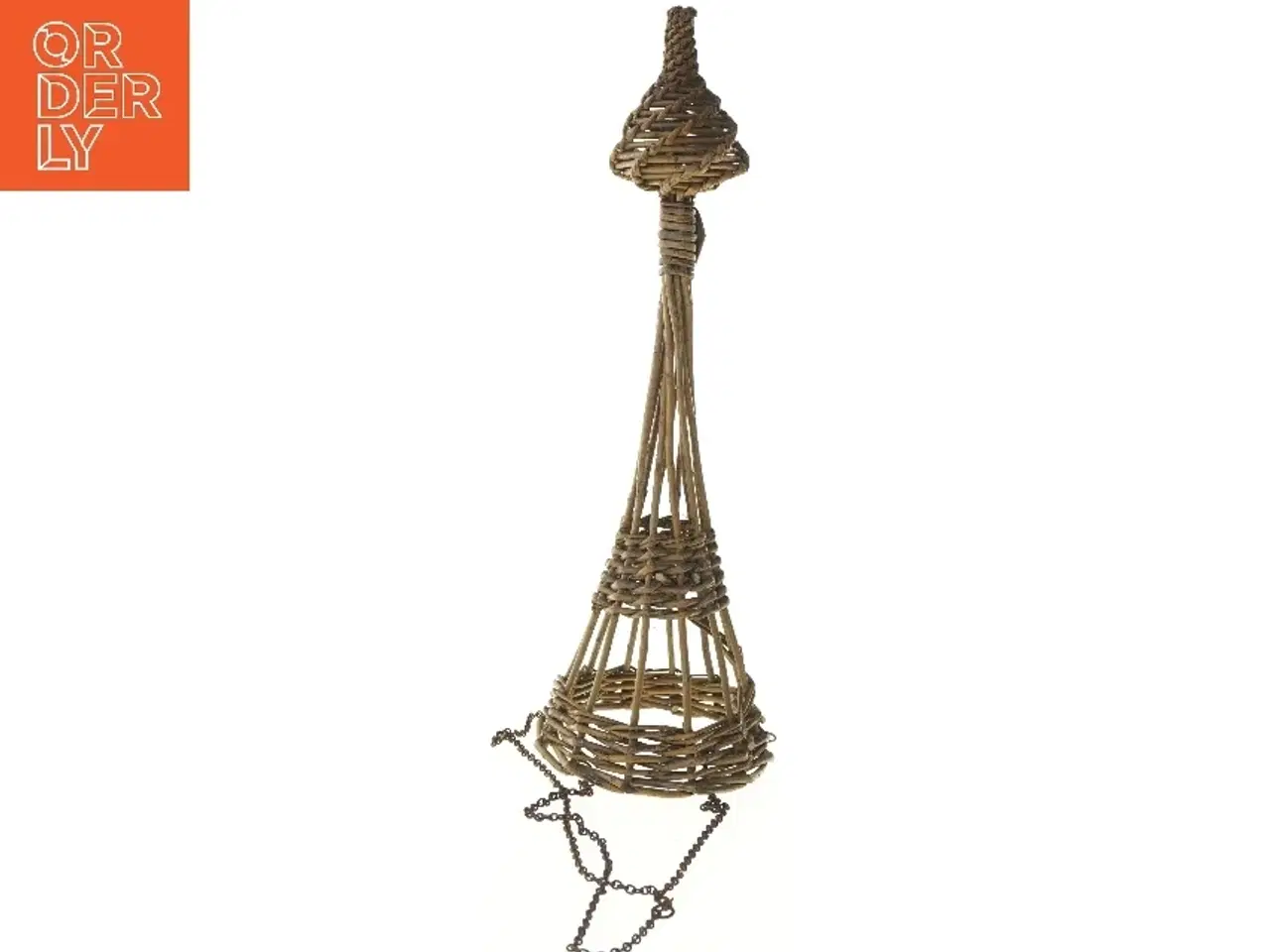 Billede 1 - Håndflettet pilekurv til ophæng (str. 49 cm)