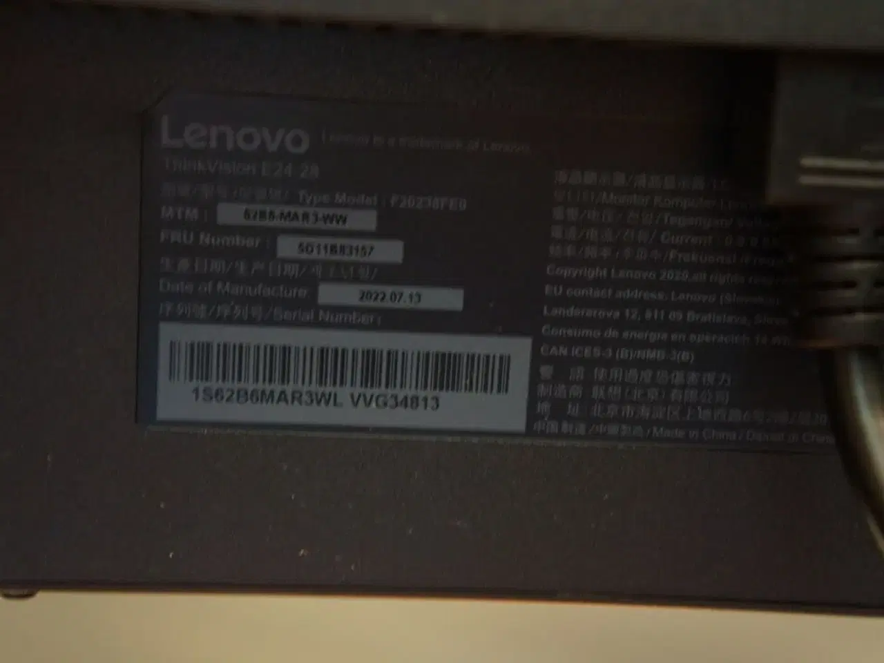 Billede 9 - 2 stk. skærme & Dock, m.v. LENOVO