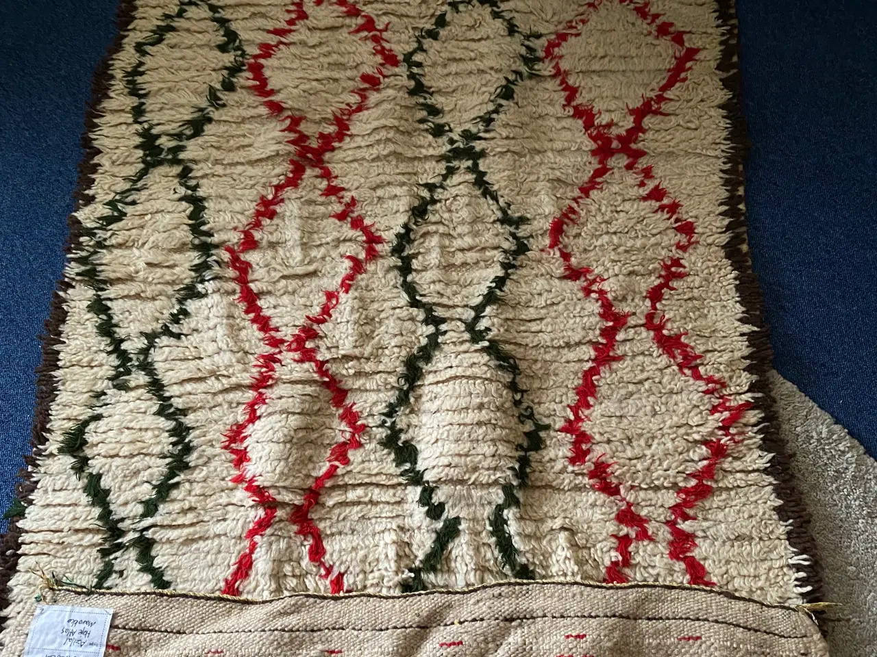 Billede 1 - Ægte tæppe i uld og bomuld