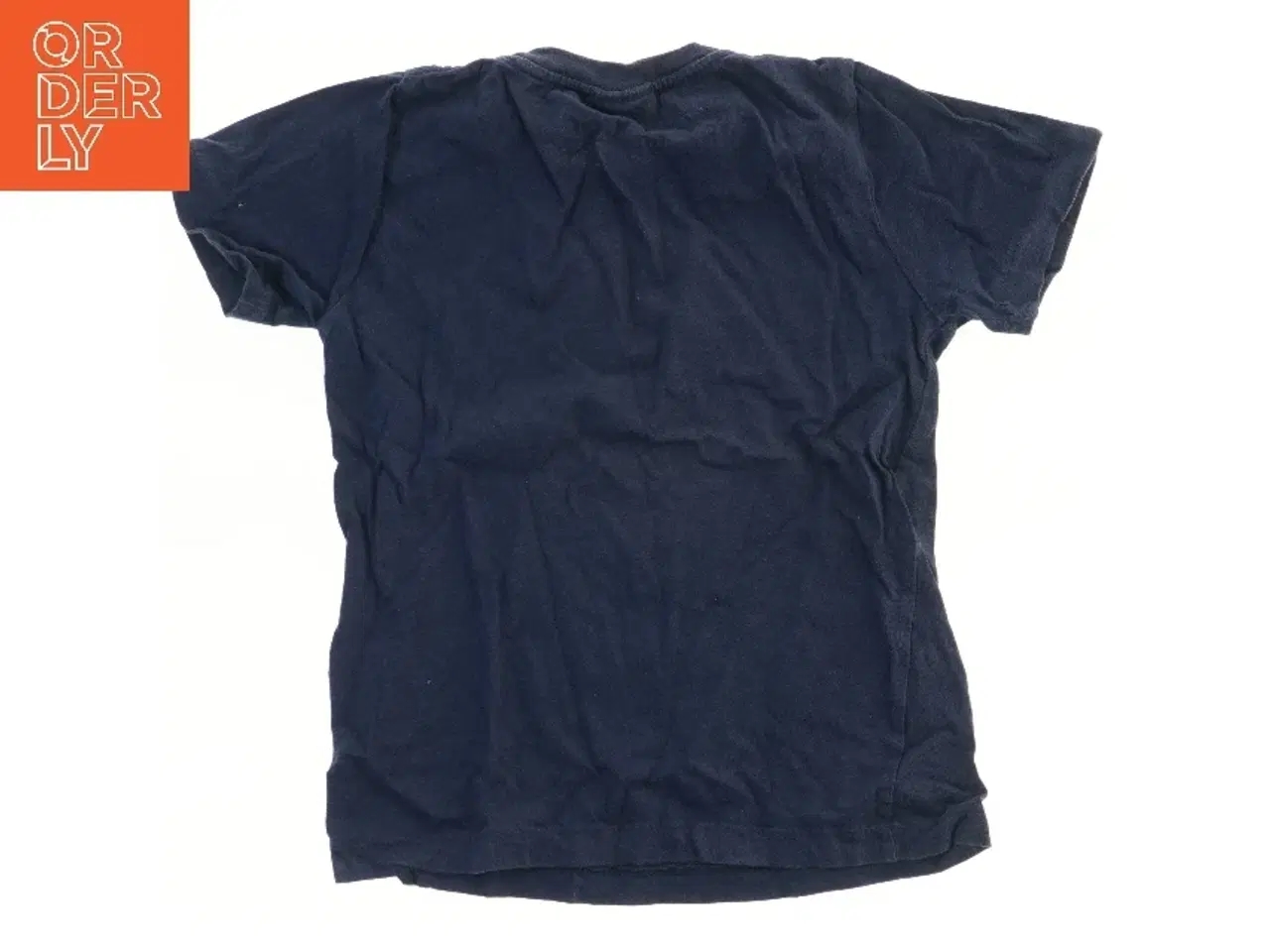 Billede 2 - Blå T-shirt med sneakerprint fra Me Too (str. 116)