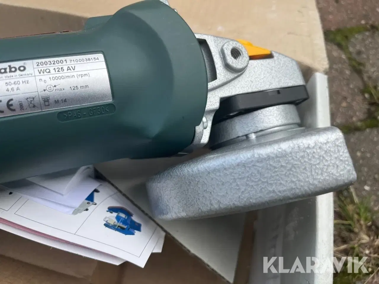 Billede 3 - Vinkelsliber Metabo WQ 125 AV