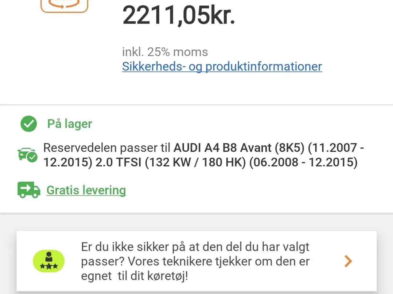 Billede 6 - Audi A4 sænkings undervogn 