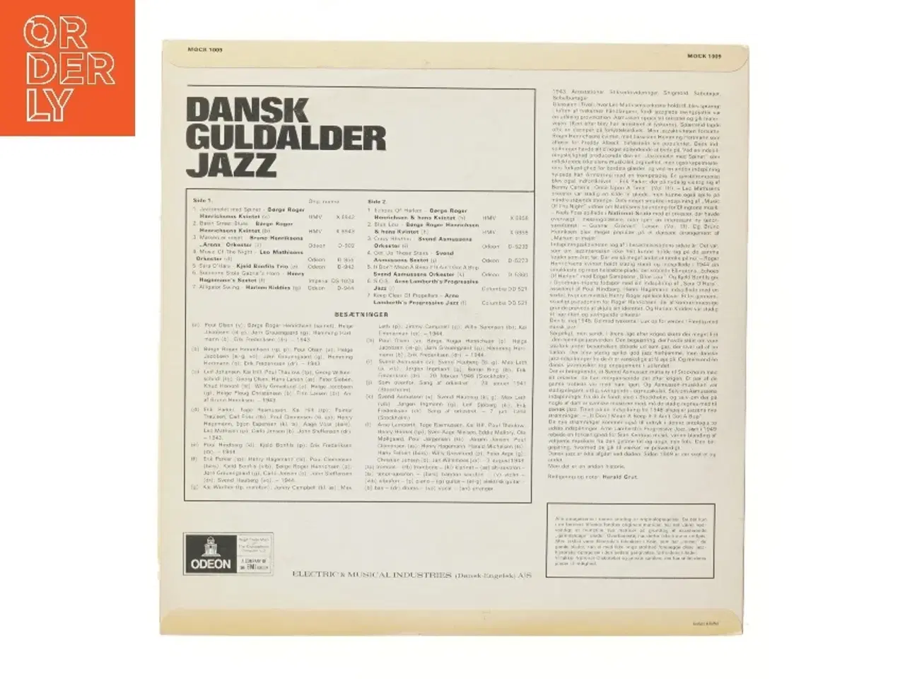Billede 2 - Dansk Guldalder Jazz Vol. 4 LP fra EMI Odeon