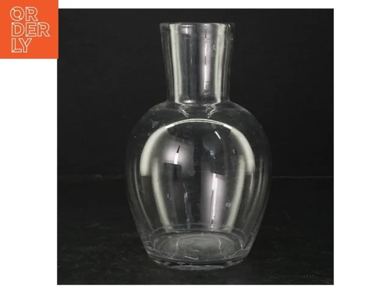 Billede 1 - Glasvase (str. Ø. 7 cm. længde, 21 cm)