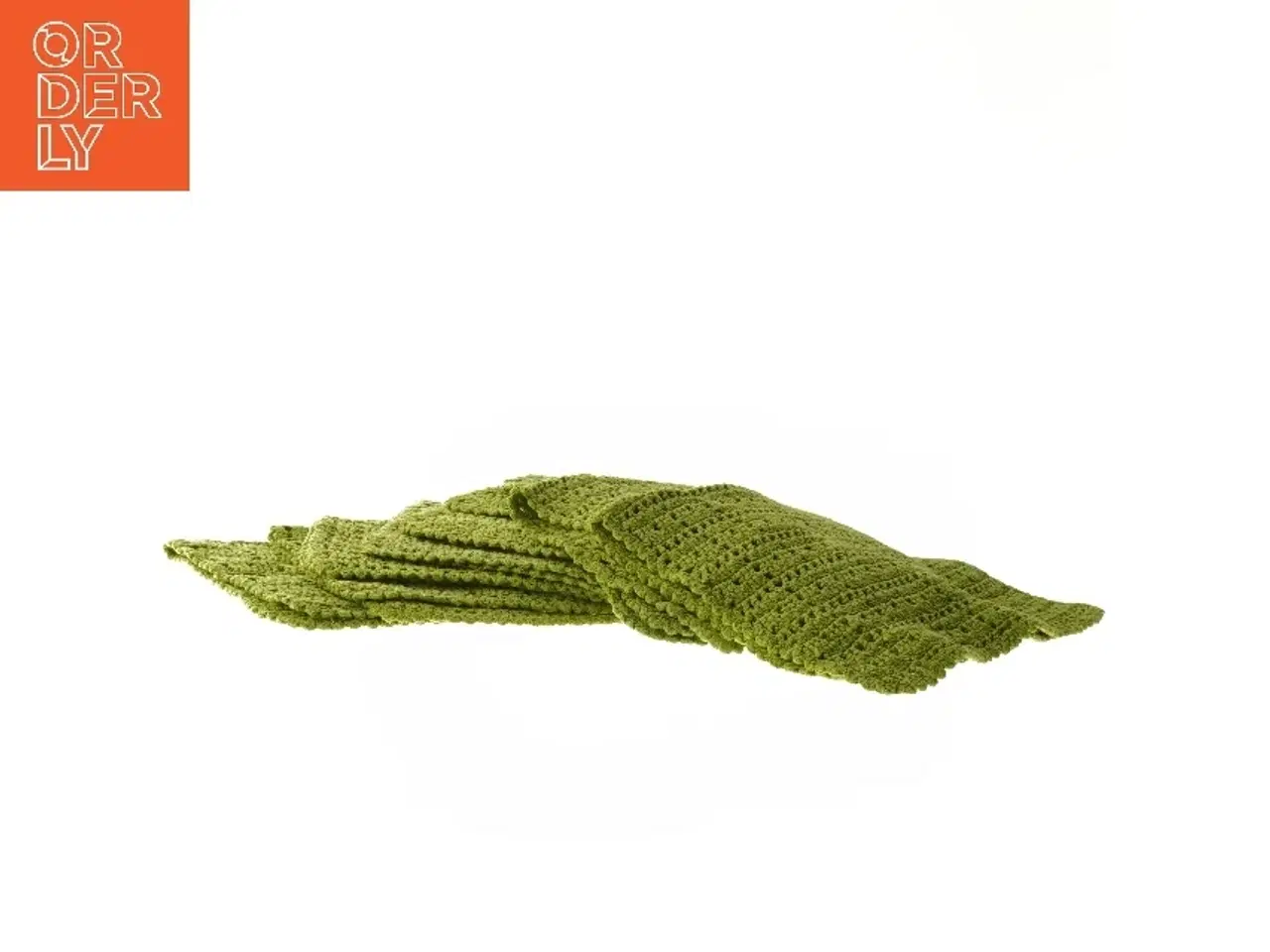 Billede 3 - Hæklet grøn klud (str. 26x36 cm)