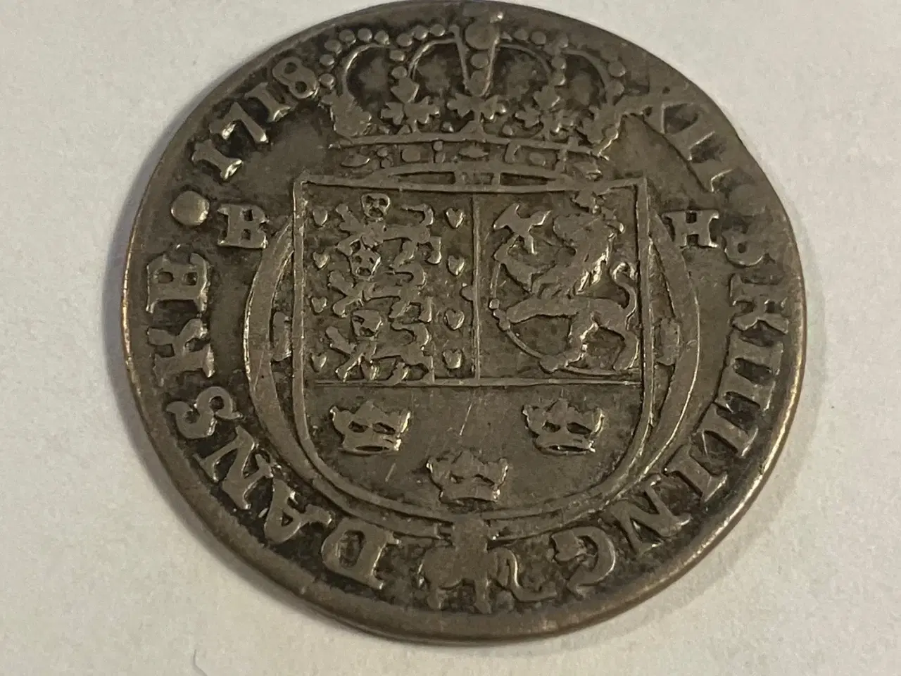 Billede 1 - 12 skilling Rendsborg 1718