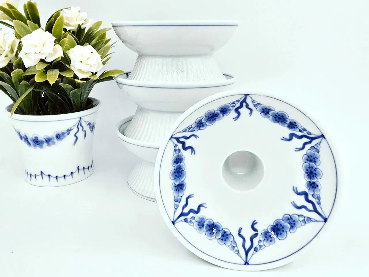 Billede 4 - Empire Lysestage Til Kertel Lys og Bloklys 